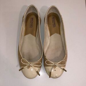 Michael Kors cream flats